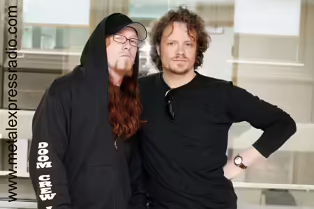 Sanctity vocalist Jared Maceachern and Stig G. Nordahl Sanctity vocalist Jared Maceachern and Stig G. Nordahl
