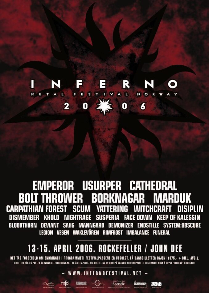 INFERNO FESTIVAL 2006 poster