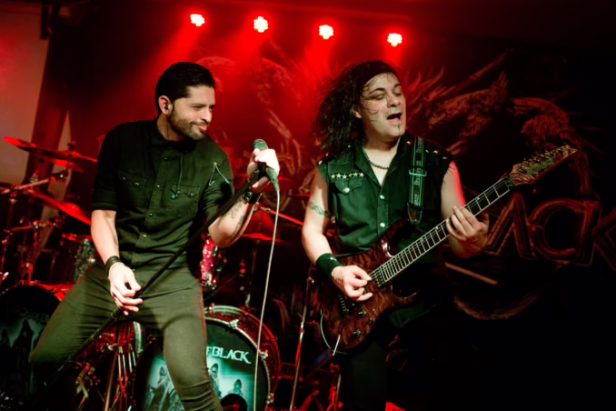Ronnie Romero and Tony Hernando of LORDS OF BLACK (Live at Trillians, Newcastle, U.K., December 6, 2016) Ronnie Romero and Tony Hernando of LORDS OF BLACK (Live at Trillians, Newcastle, U.K., December 6, 2016)