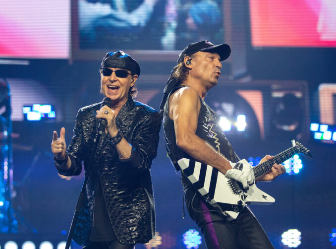 Klaus Meine and Matthias Jabs of the SCORPIONS (Live at the Moda Center, Portland, OR, USA, October 9, 2022)