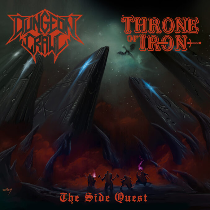 DUNGEON CRAWL & THRONE OF IRON - The Side Quest album cover art.