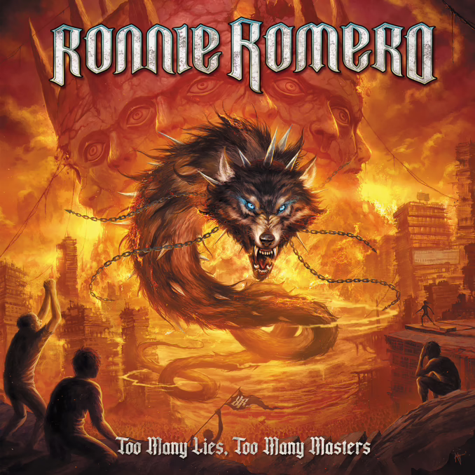 RONNIE ROMERO - Too Many Lies, Too Many Masters album cover. RONNIE ROMERO - Too Many Lies, Too Many Masters album cover.