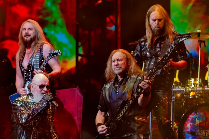 Richie Faulkner, Andy Sneap, Rob Halford and Ian Hill. JUDAS PRIEST (Live at Moda Center, Portland, Oregon, USA, October 10, 2024) Richie Faulkner, Andy Sneap, Rob Halford and Ian Hill. JUDAS PRIEST (Live at Moda Center, Portland, Oregon, USA, October 10, 2024)